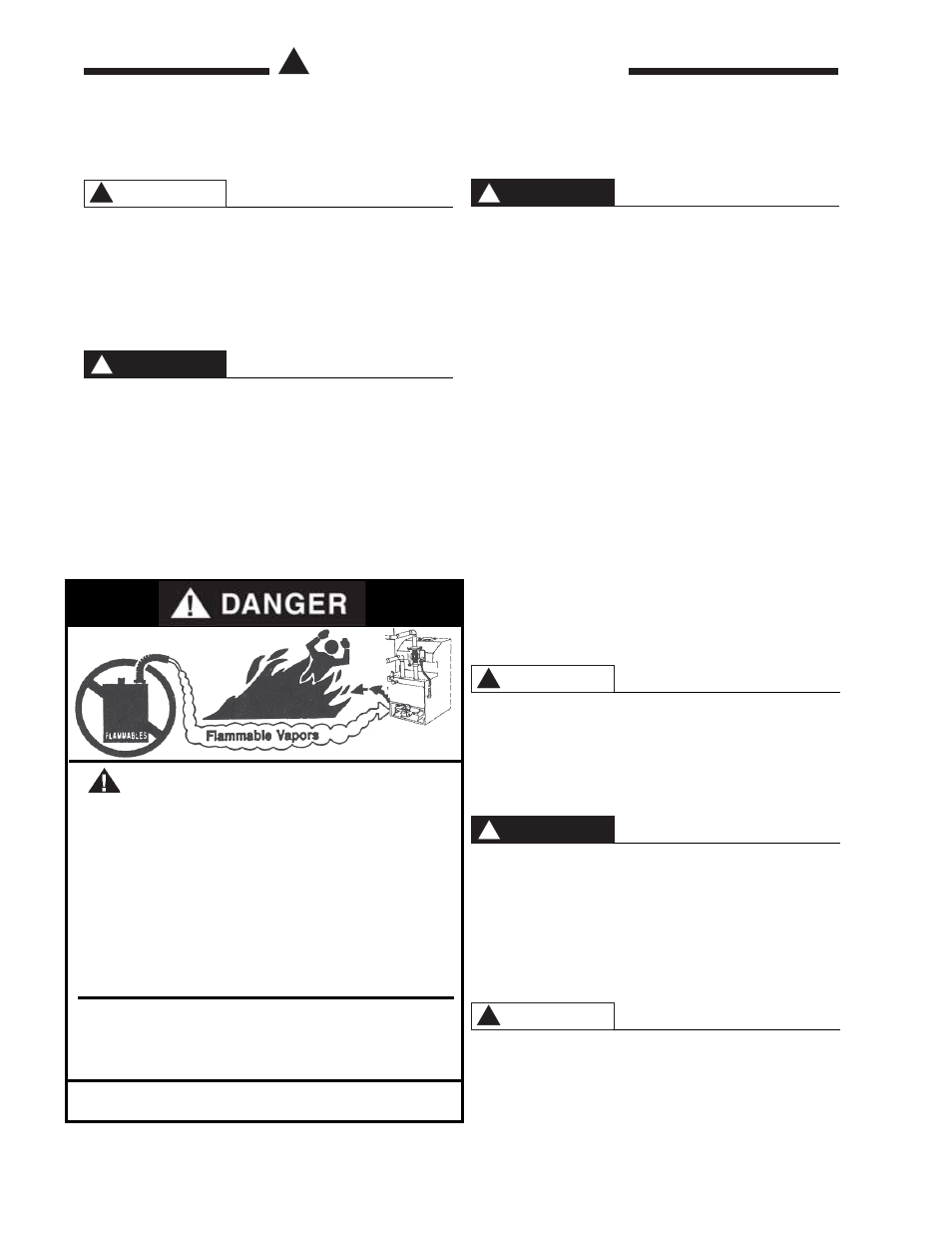 General safety precautions ! warning, Warning, Danger ! danger | Danger | Raypak 260-401 User Manual | Page 4 / 36