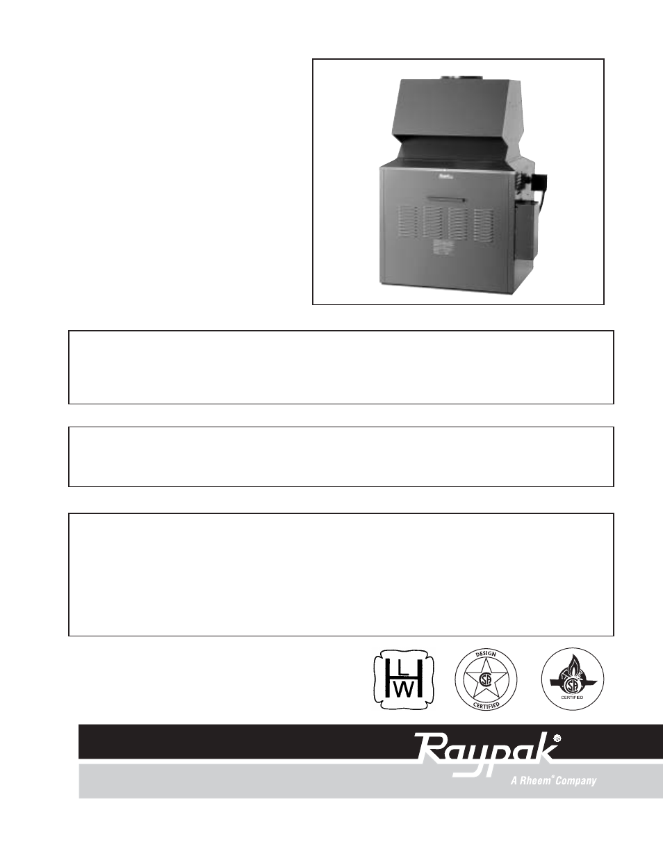 Raypak NH User Manual | 53 pages