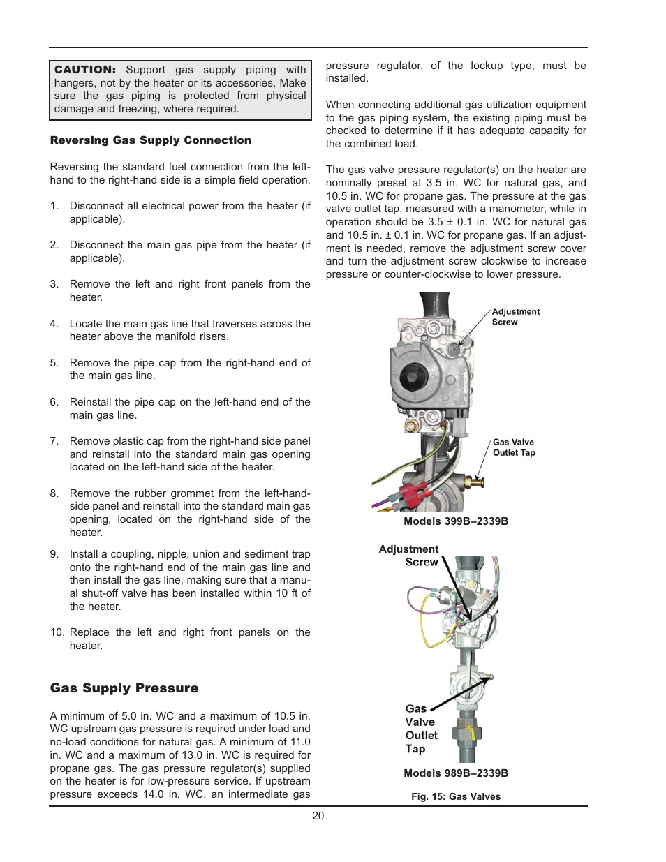 Raypak 399B-2339B User Manual | Page 20 / 52