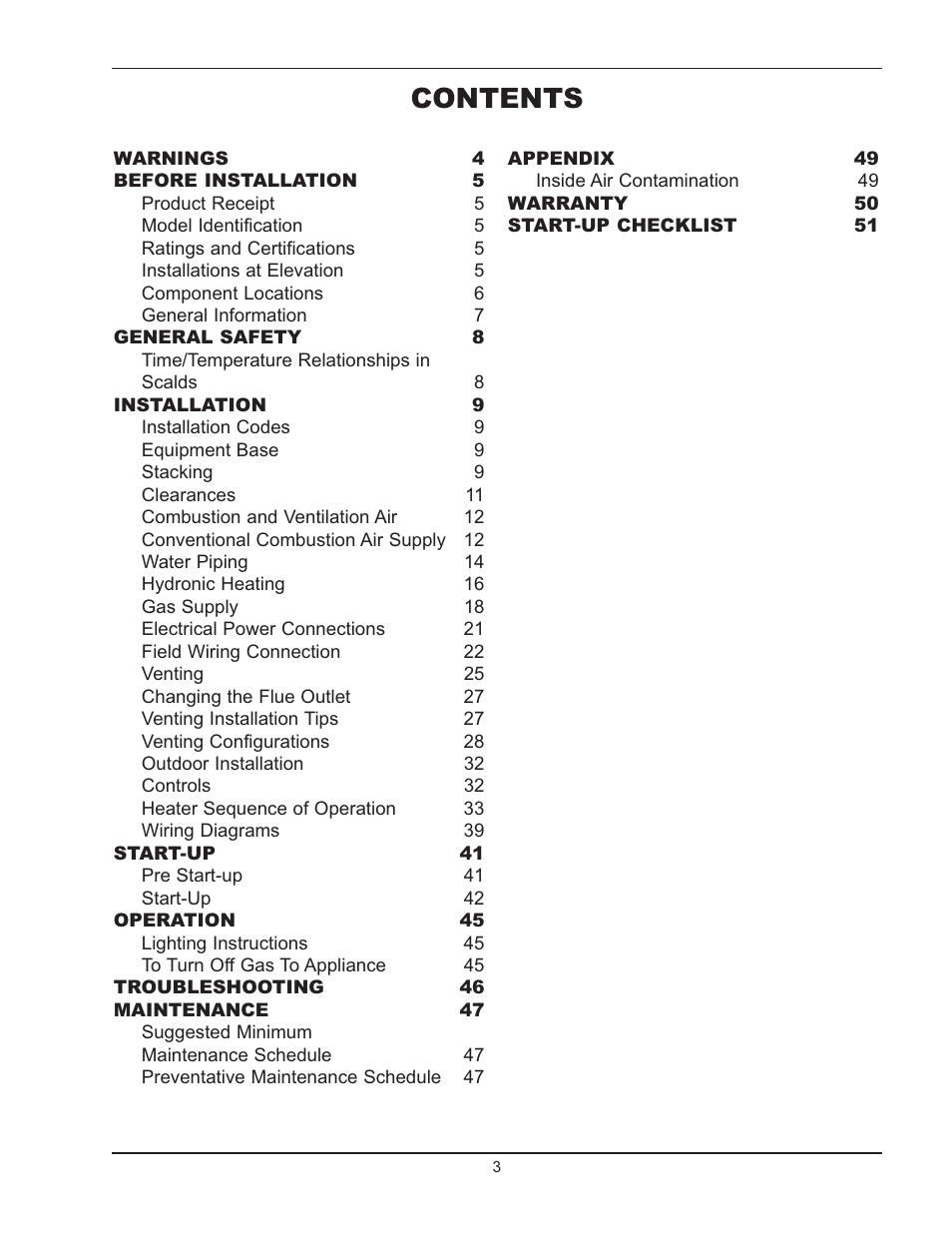 Raypak 399B-2339B User Manual | Page 3 / 52