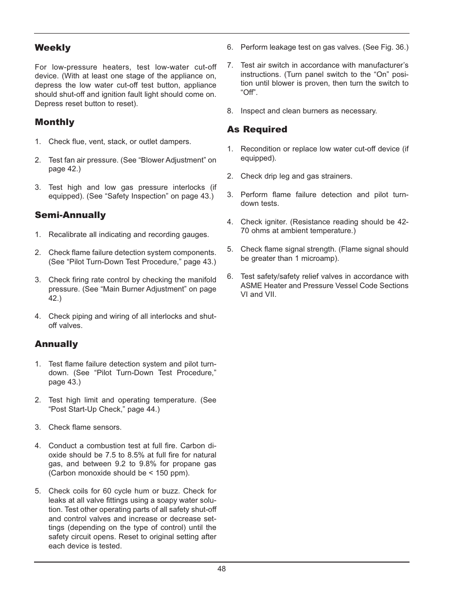 Raypak 399B-2339B User Manual | Page 48 / 52