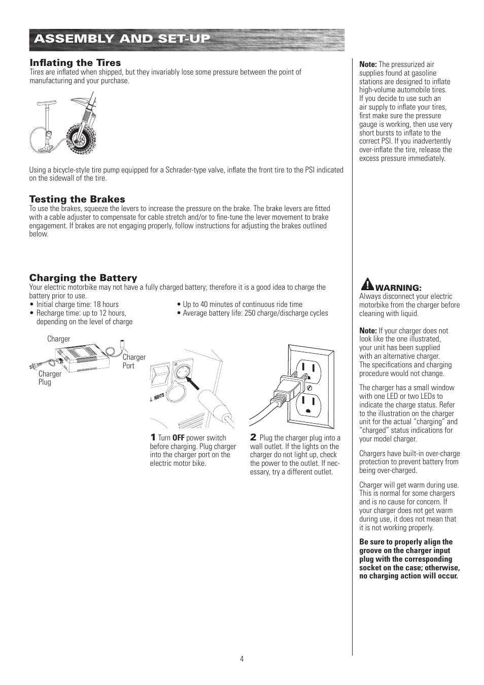 Assembly and set-up | Razor DIRT ROCKET MX500 User Manual | Page 5 / 13