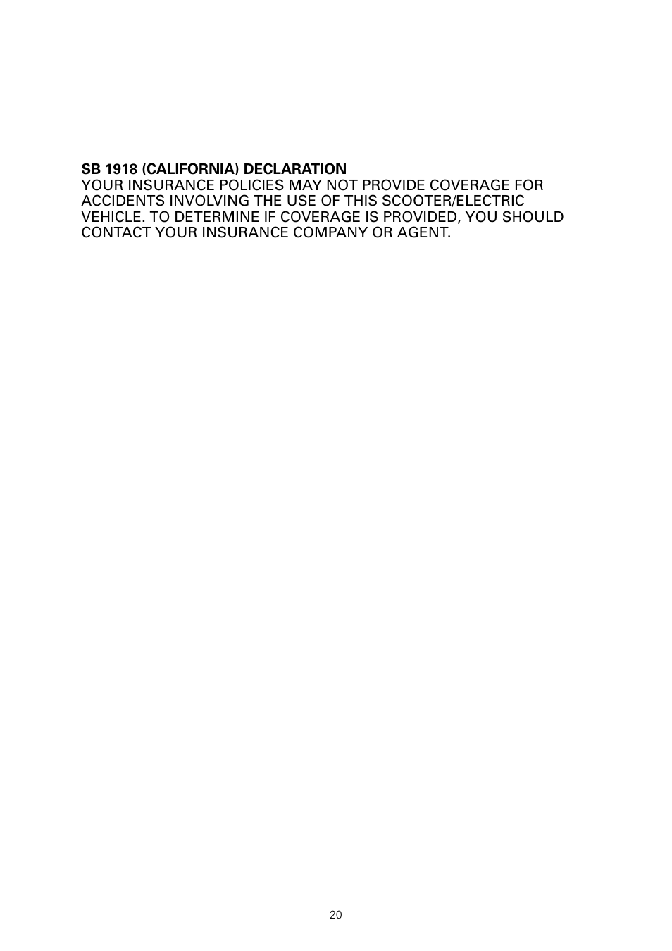 Razor e300 User Manual | Page 22 / 24