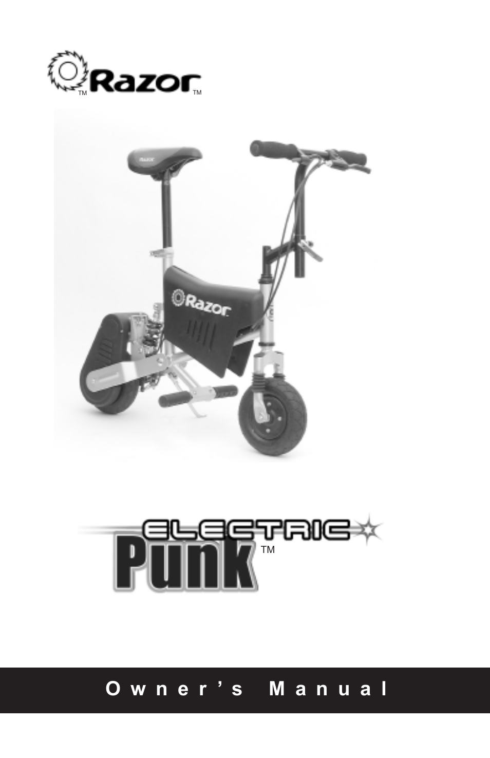 Razor Electric Punk User Manual | 20 pages