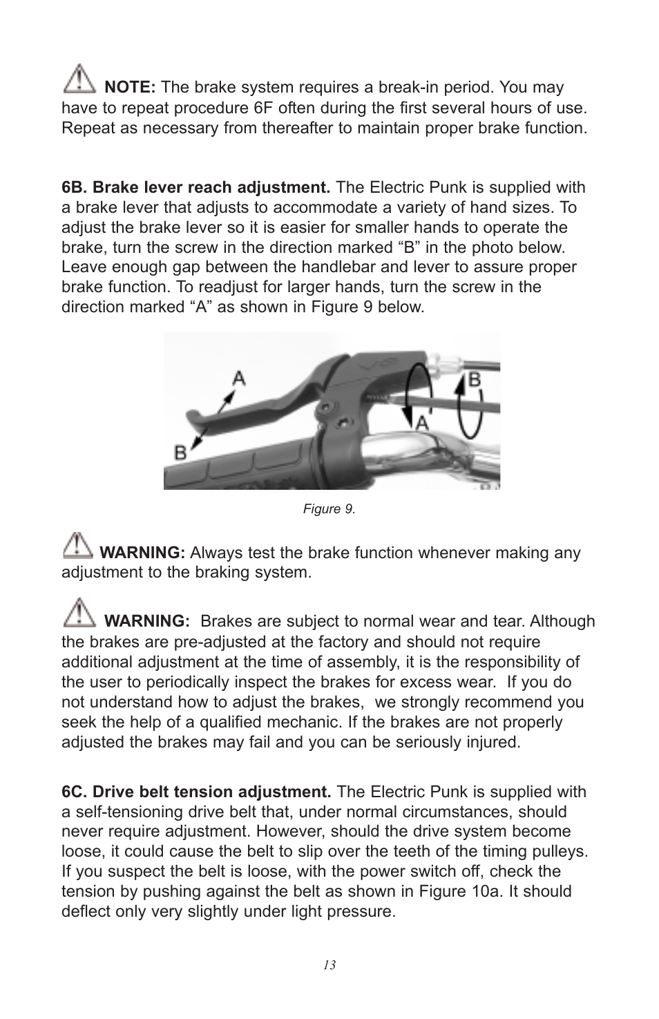 Razor Electric Punk User Manual | Page 13 / 20