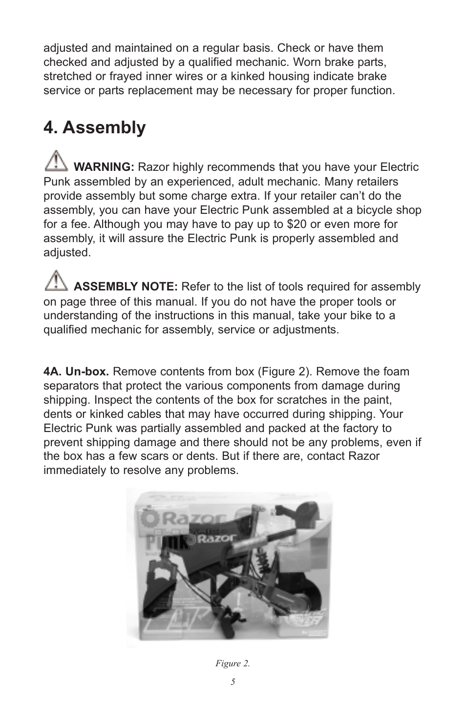 Assembly | Razor Electric Punk User Manual | Page 5 / 20