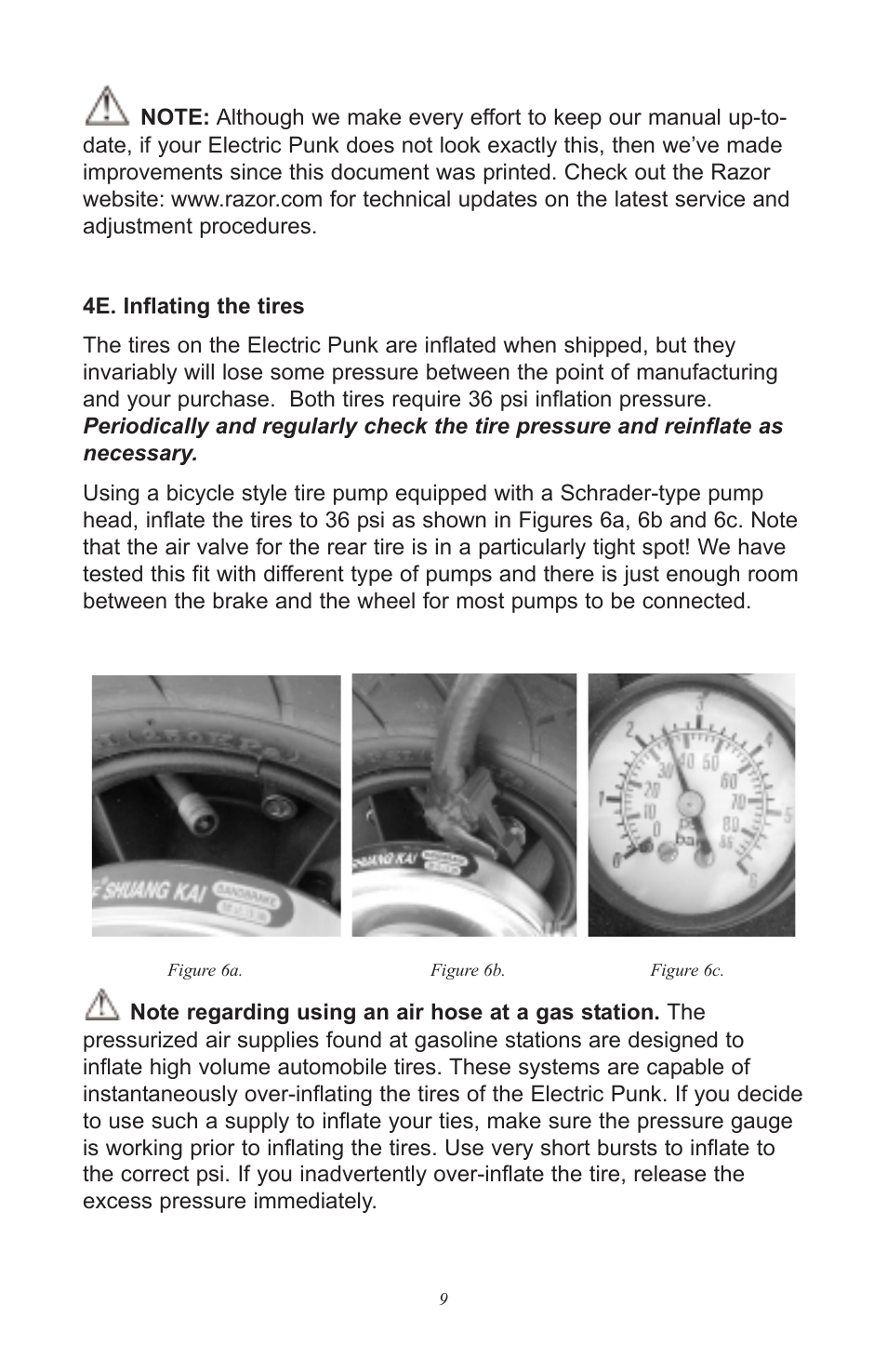 Razor Electric Punk User Manual | Page 9 / 20