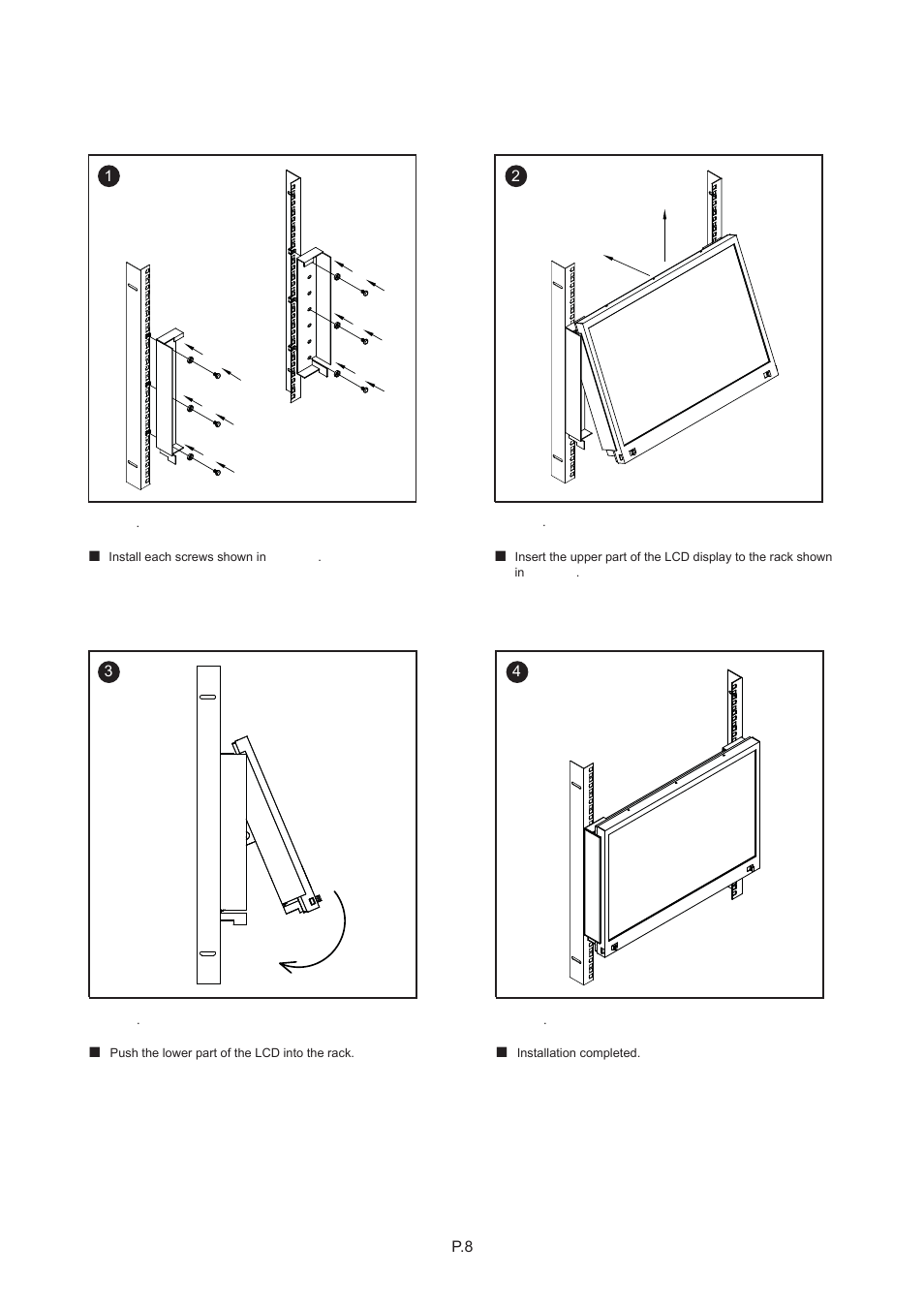 Chapter 2, 3 installation, Rp-w922qd | Rackmount Solutions CYBER VIEW RP-817QD User Manual | Page 12 / 48