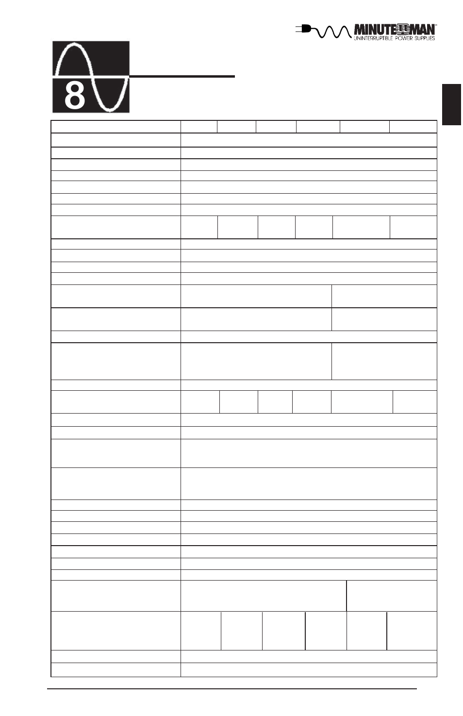 Spe cifications, English | Rackmount Solutions Enterprise Series User Manual | Page 16 / 22