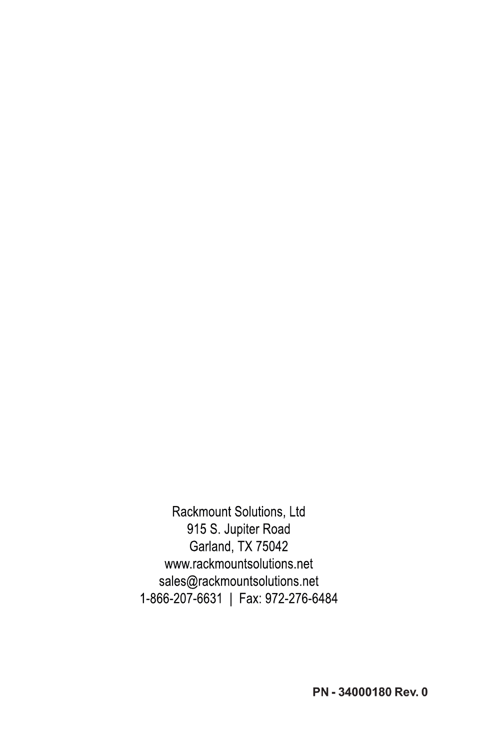 Rackmount Solutions Enterprise Series User Manual | Page 22 / 22