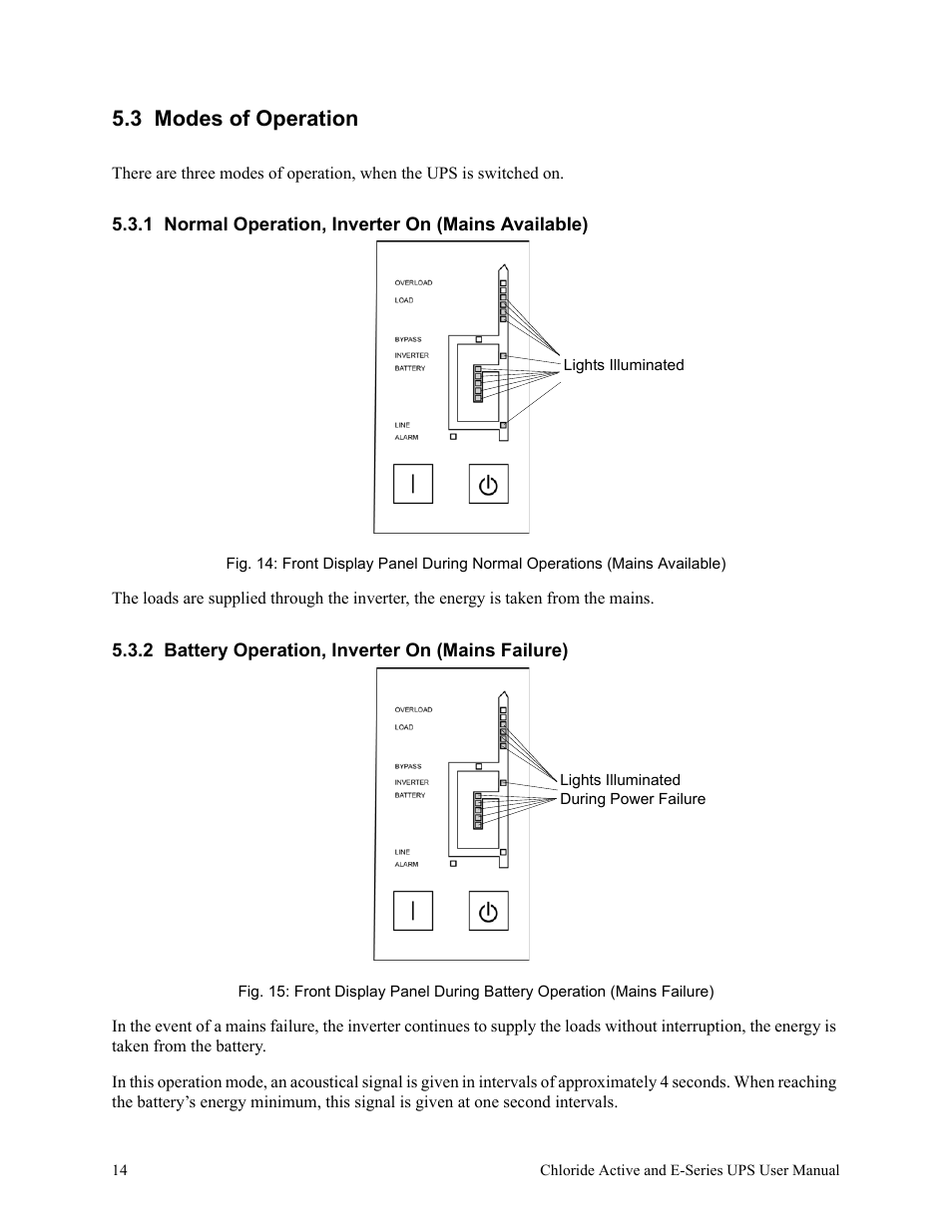 3 modes of operation, 1 normal operation, inverter on (mains available), 2 battery operation, inverter on (mains failure) | Rackmount Solutions VA 10000 User Manual | Page 18 / 58