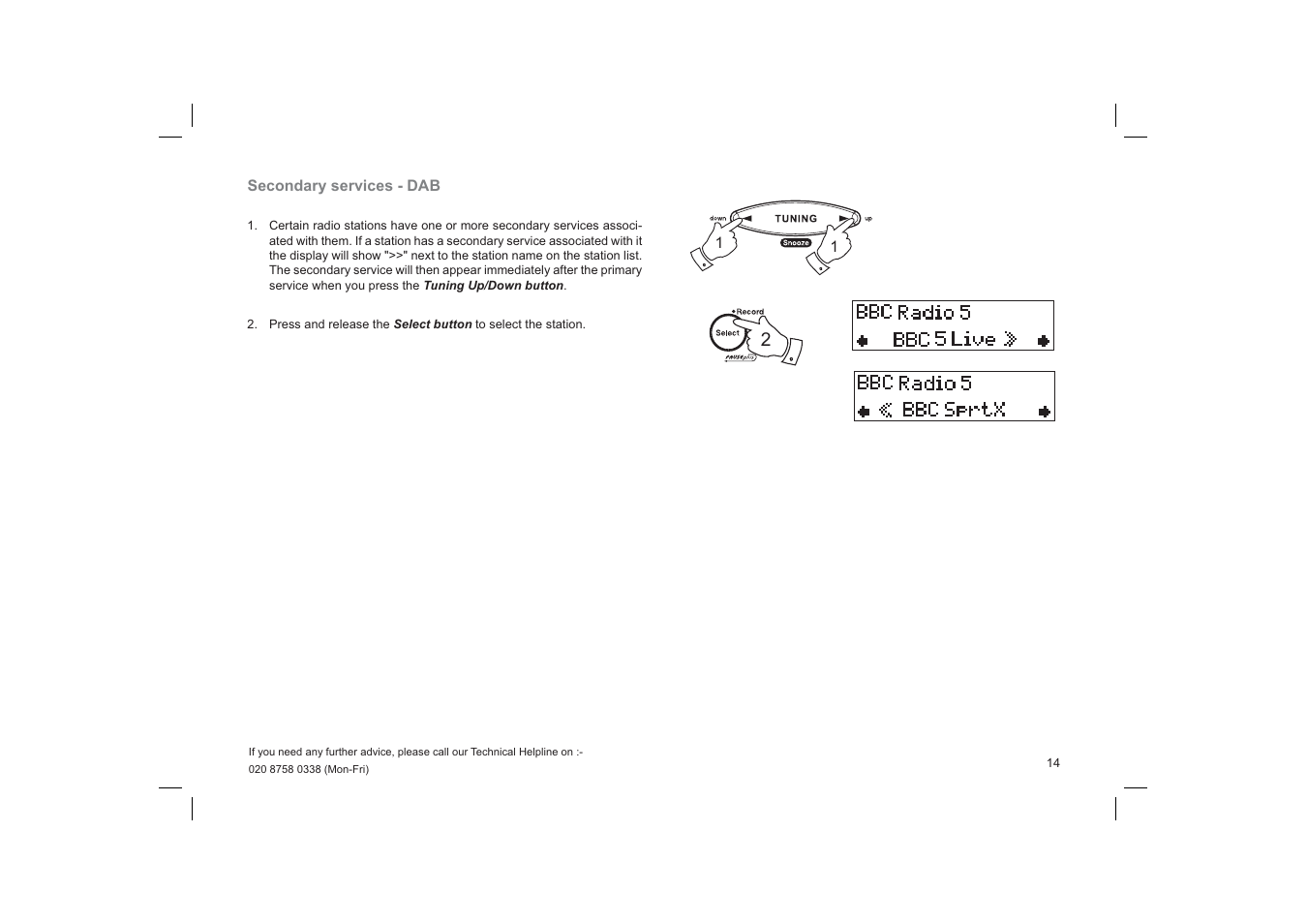 Roberts Radio Gemini 33 CRD-33 User Manual | Page 15 / 48