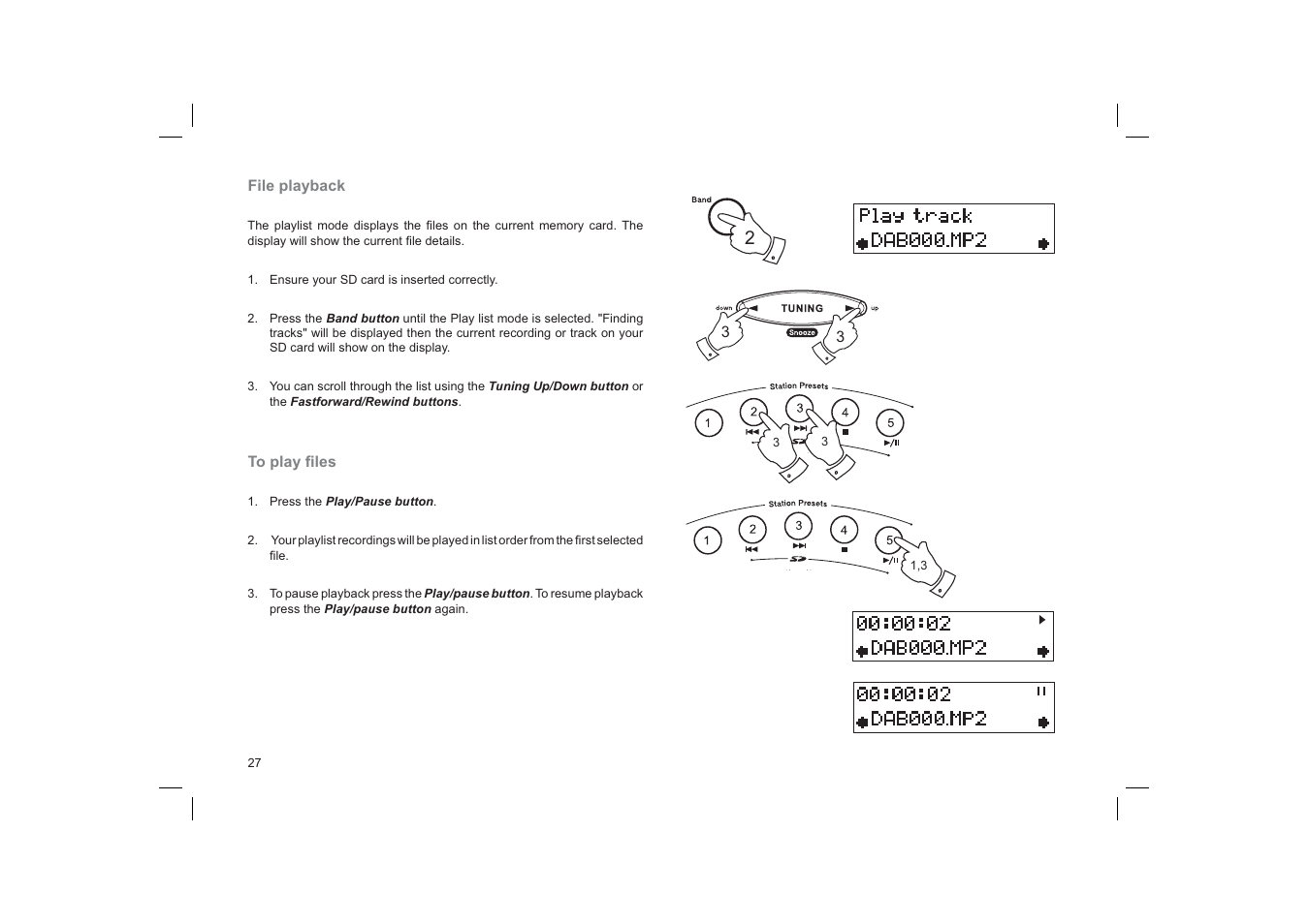 Roberts Radio Gemini 33 CRD-33 User Manual | Page 28 / 48