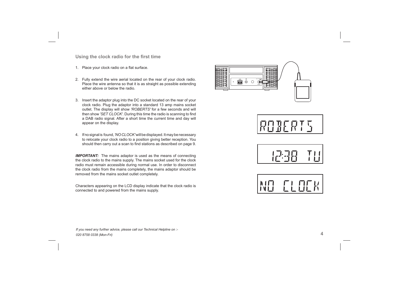 Roberts Radio DreamTime2 User Manual | Page 5 / 32