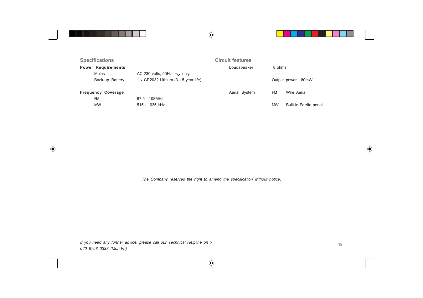 Roberts Radio CR9977 User Manual | Page 19 / 24