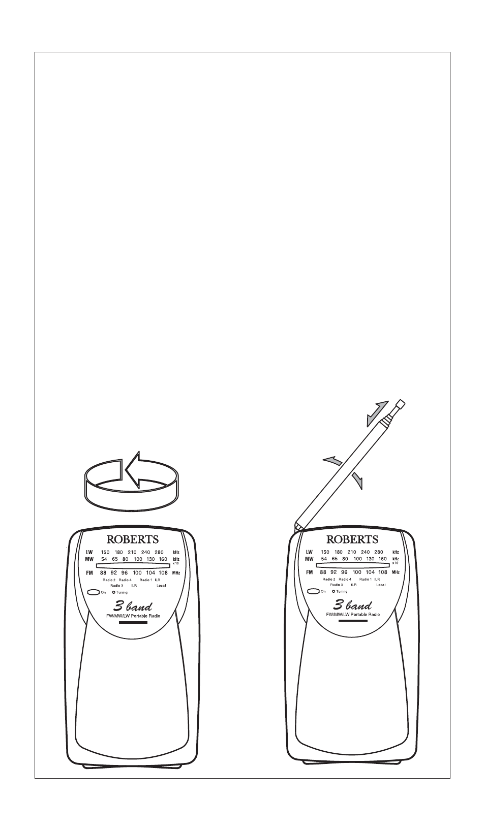 Roberts Radio 3-band Battery Portable Radio R9924 User Manual | Page 6 / 12