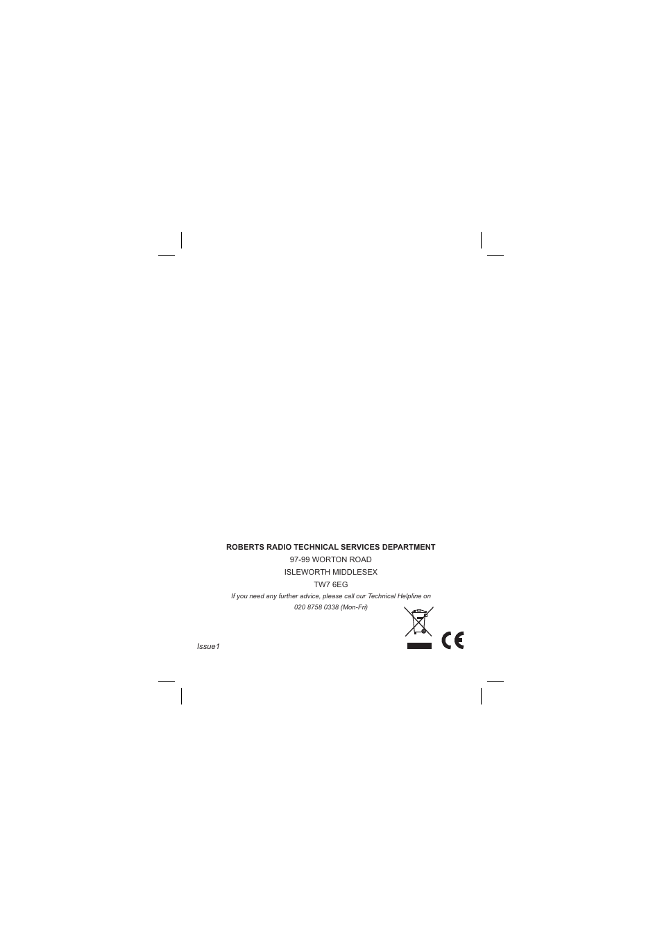 Roberts Radio R9994 User Manual | Page 12 / 12