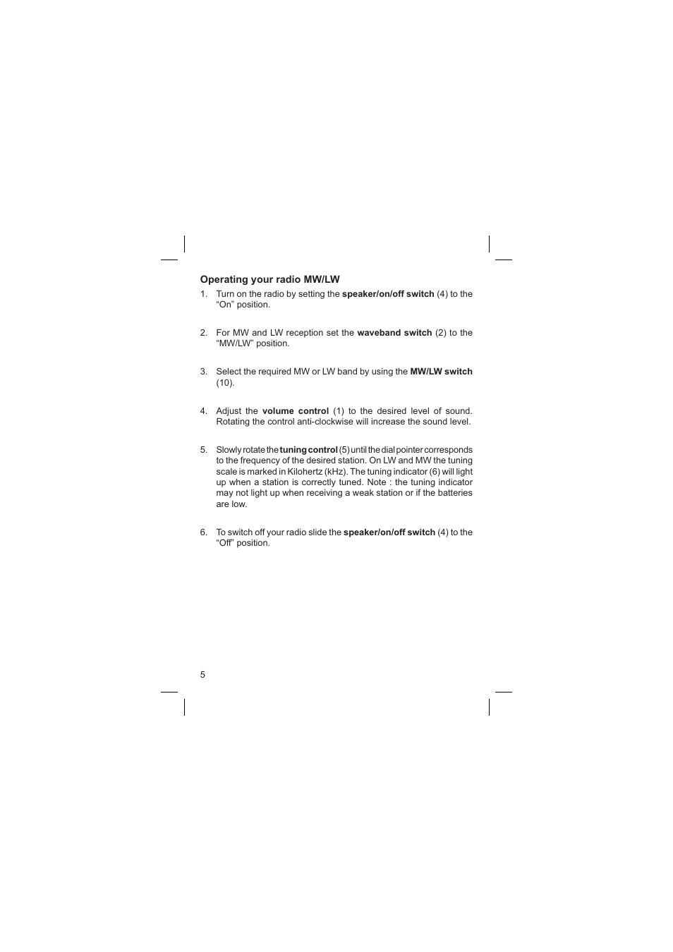 Roberts Radio R9994 User Manual | Page 6 / 12