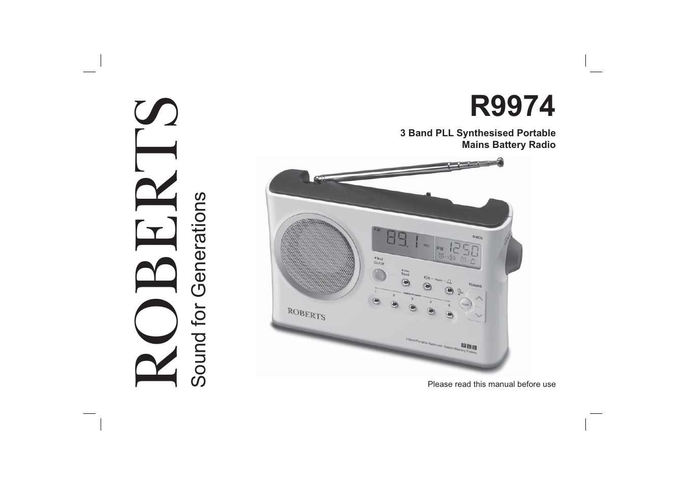 Roberts Radio R9974 User Manual | 20 pages