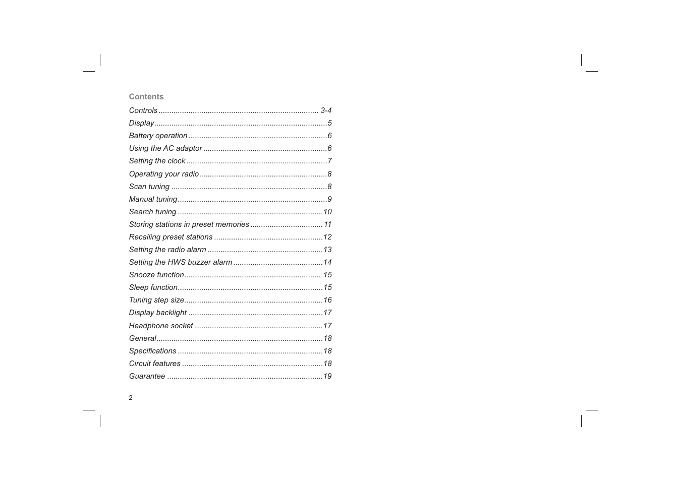 Roberts Radio R9974 User Manual | Page 2 / 20