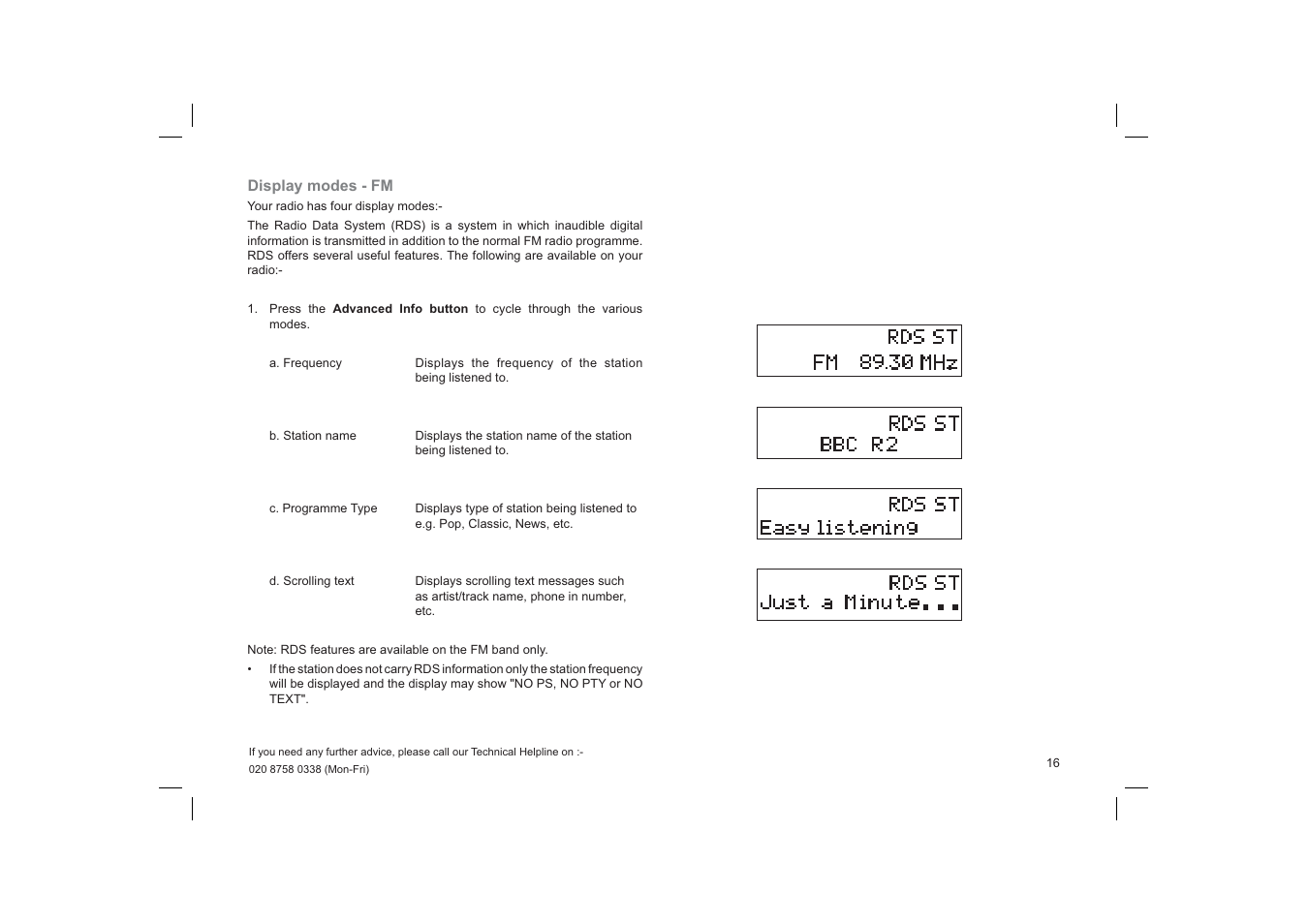 Roberts Radio RD-25 User Manual | Page 17 / 24