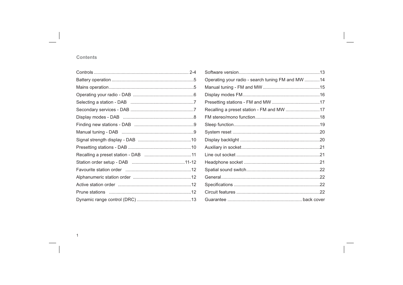 Roberts Radio RD-25 User Manual | Page 2 / 24