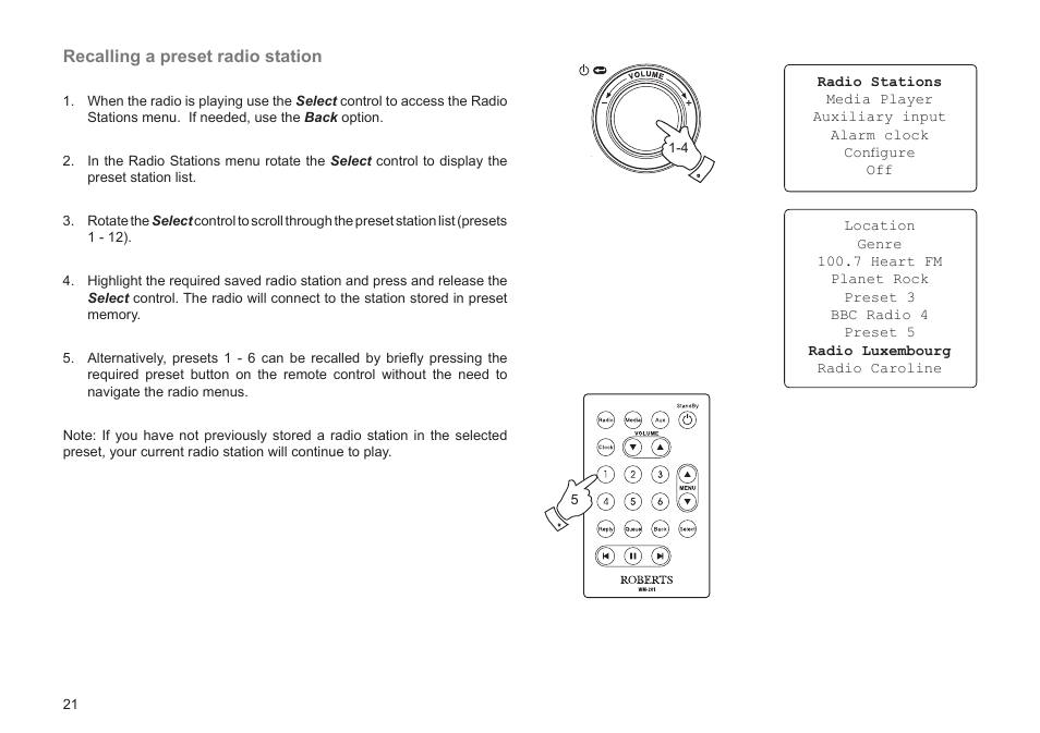 Roberts Radio WM201 User Manual | Page 22 / 64