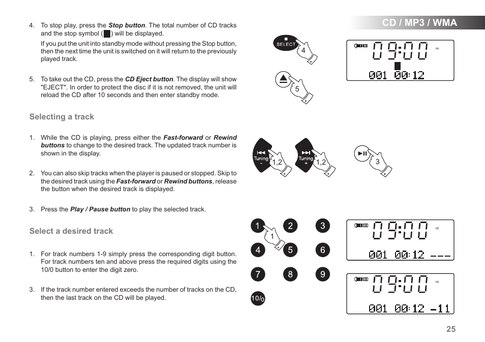 Cd / mp3 / wma | Roberts Radio MP-43 User Manual | Page 27 / 52