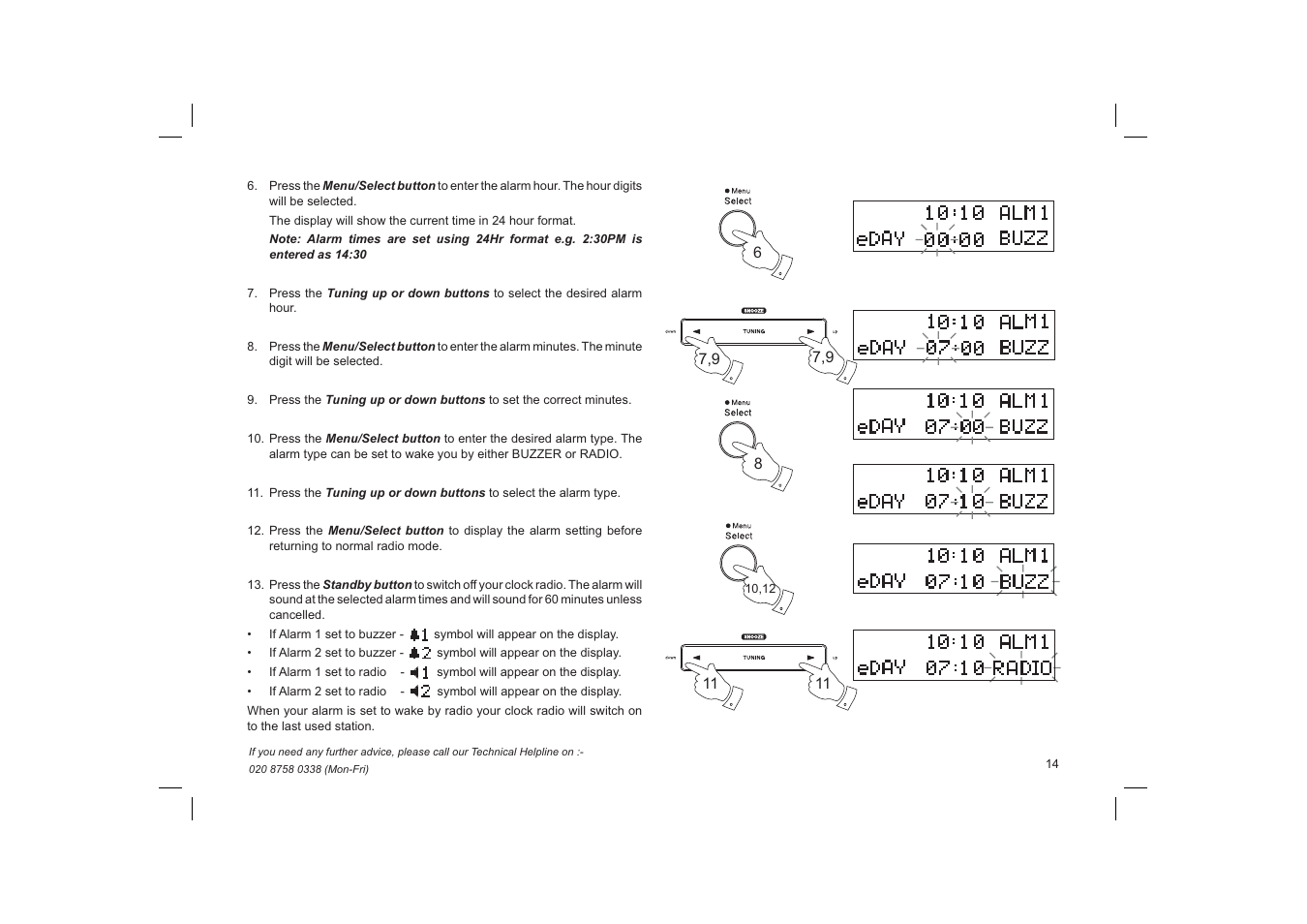 Roberts Radio Gemini 19 CRD-19 User Manual | Page 15 / 28