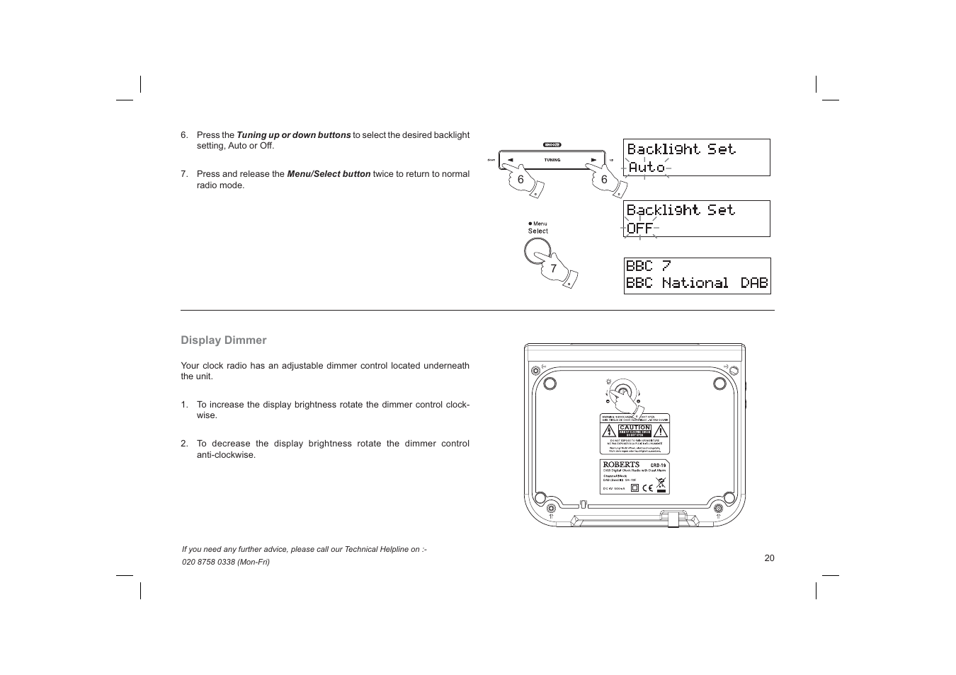 Roberts Radio Gemini 19 CRD-19 User Manual | Page 21 / 28