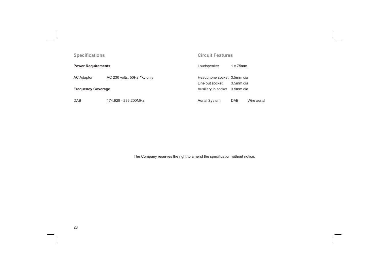 Roberts Radio Gemini 19 CRD-19 User Manual | Page 24 / 28