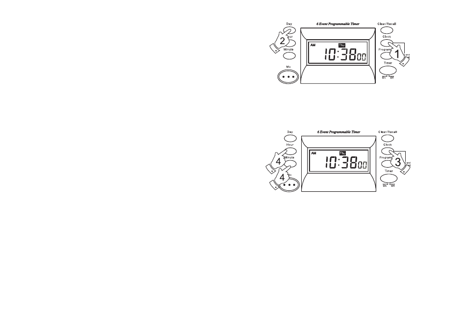 Setting the clock and day of the week | Roberts Radio C9950 User Manual | Page 8 / 24