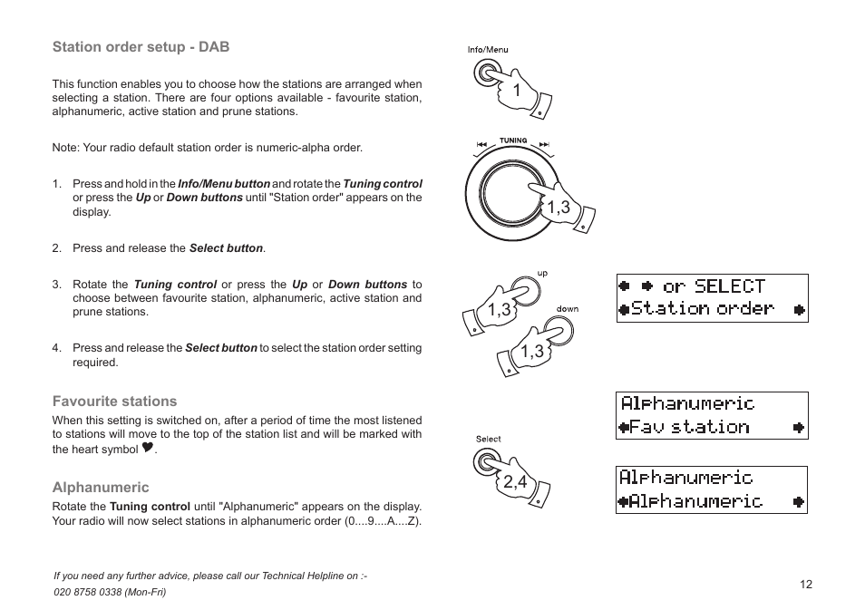 Roberts Radio Gemini 21 RD-21 User Manual | Page 13 / 28