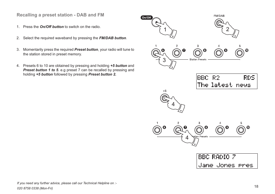 Roberts Radio Gemini 21 RD-21 User Manual | Page 19 / 28