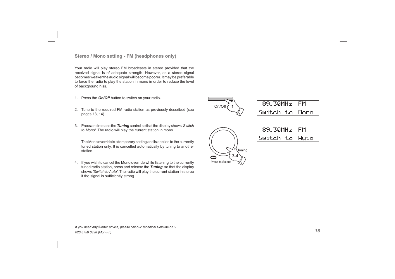 Roberts Radio Vintage User Manual | Page 19 / 28