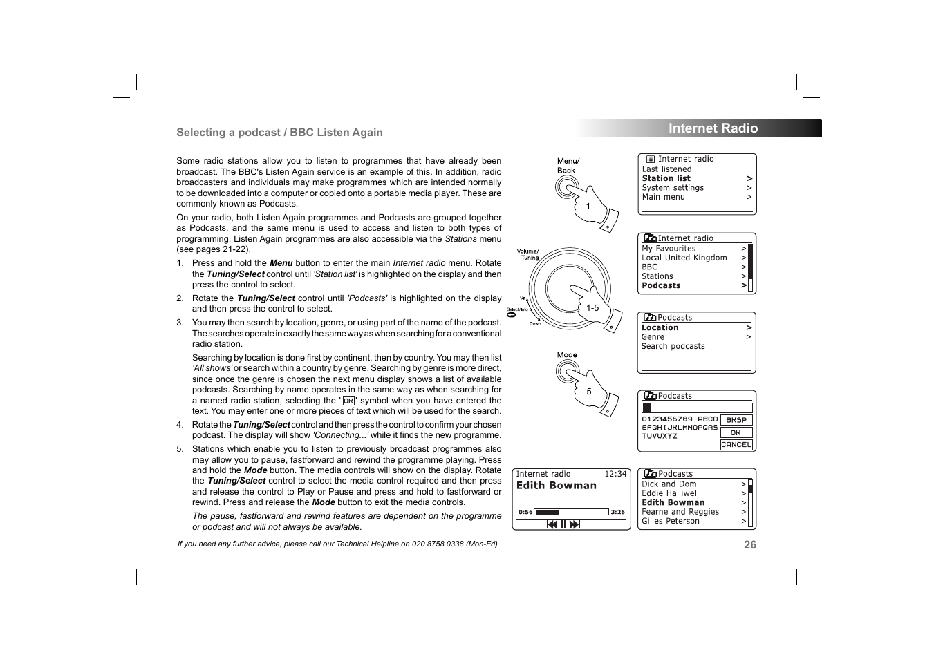 Internet radio | Roberts Radio 105 User Manual | Page 27 / 76