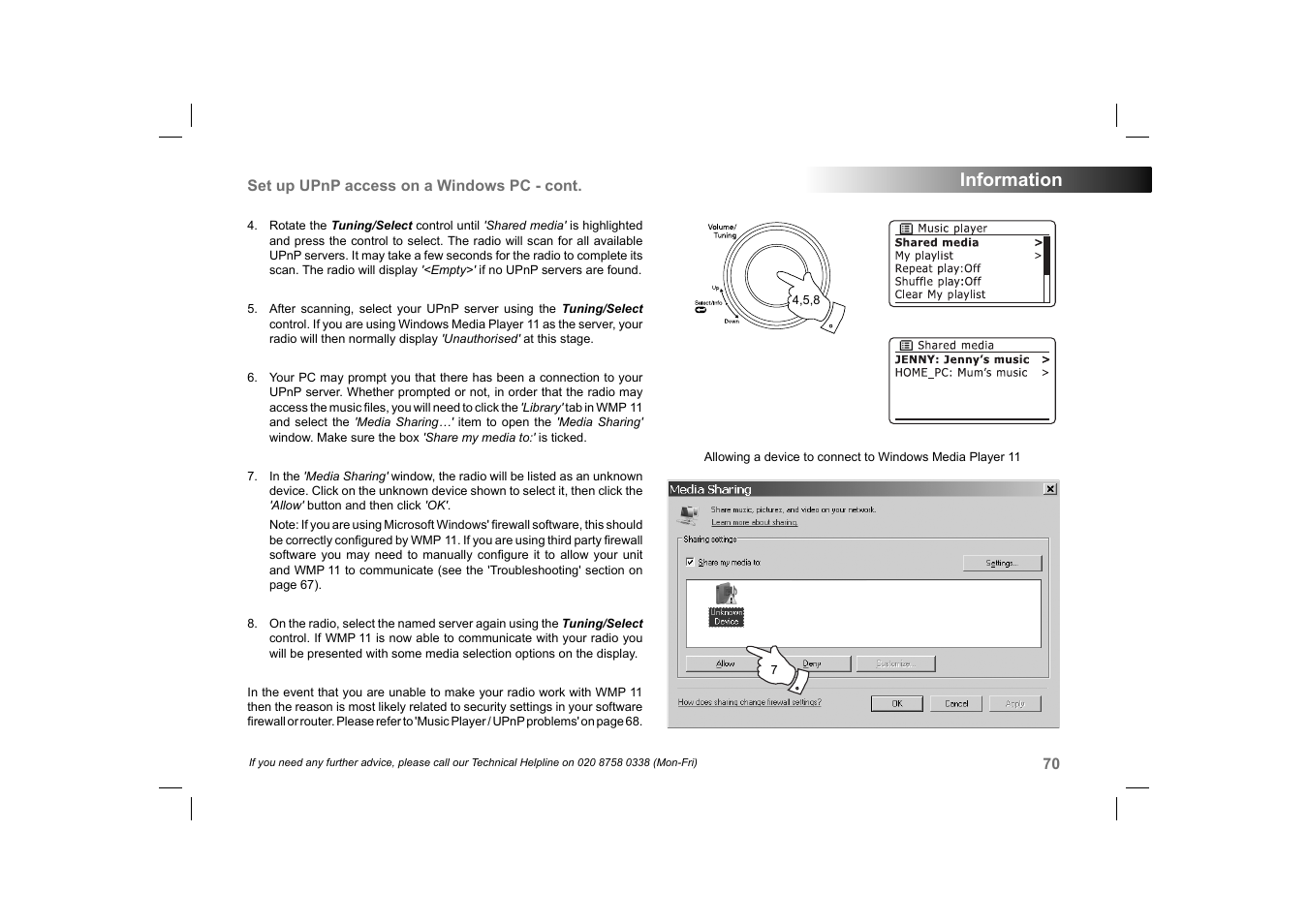 Information | Roberts Radio 105 User Manual | Page 71 / 76