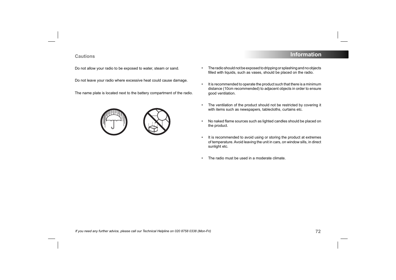 Information | Roberts Radio 105 User Manual | Page 73 / 76