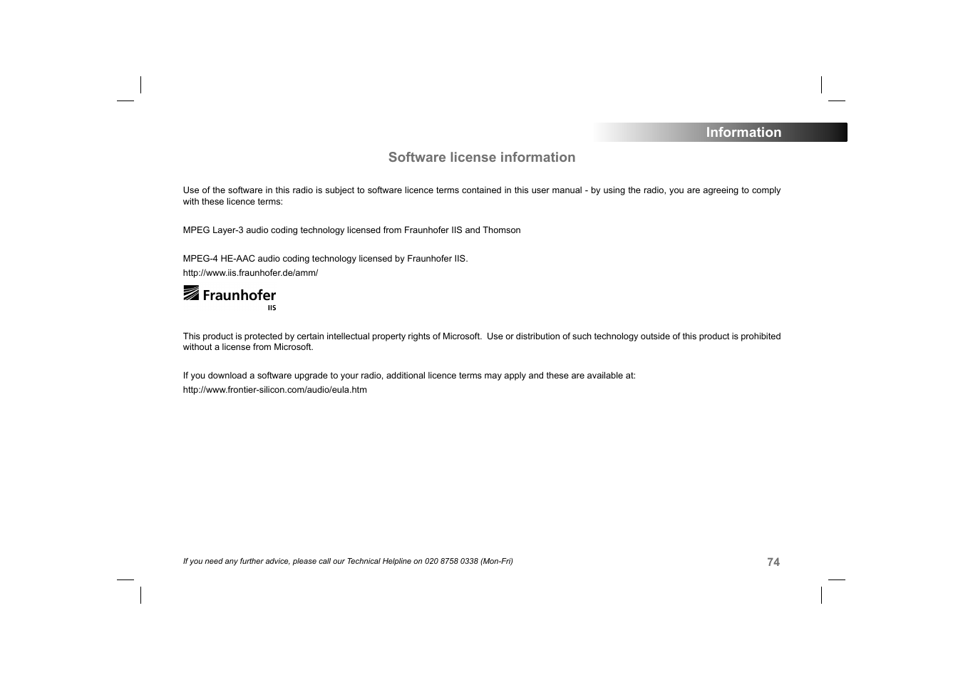 Roberts Radio 105 User Manual | Page 75 / 76