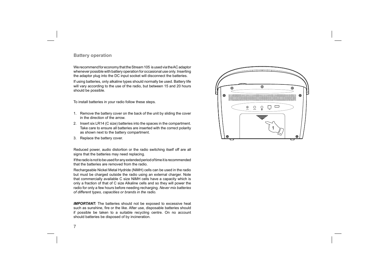 Roberts Radio 105 User Manual | Page 8 / 76