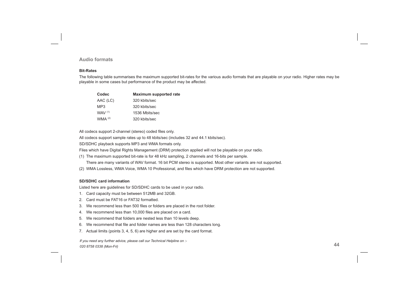 Roberts Radio RecordR User Manual | Page 45 / 48