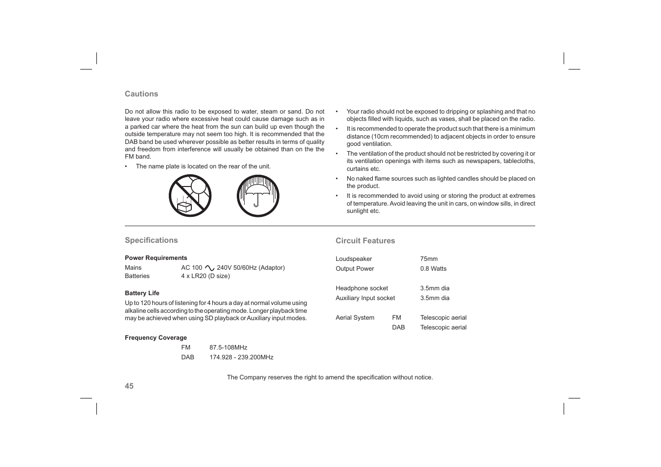 Roberts Radio RecordR User Manual | Page 46 / 48