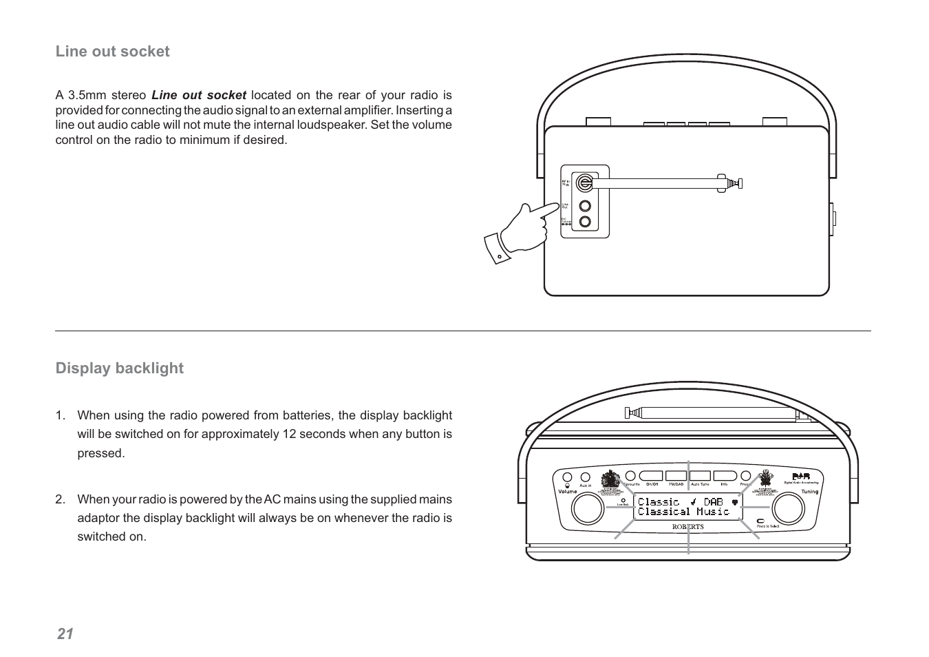 Roberts Radio Revival RD-60 User Manual | Page 22 / 24