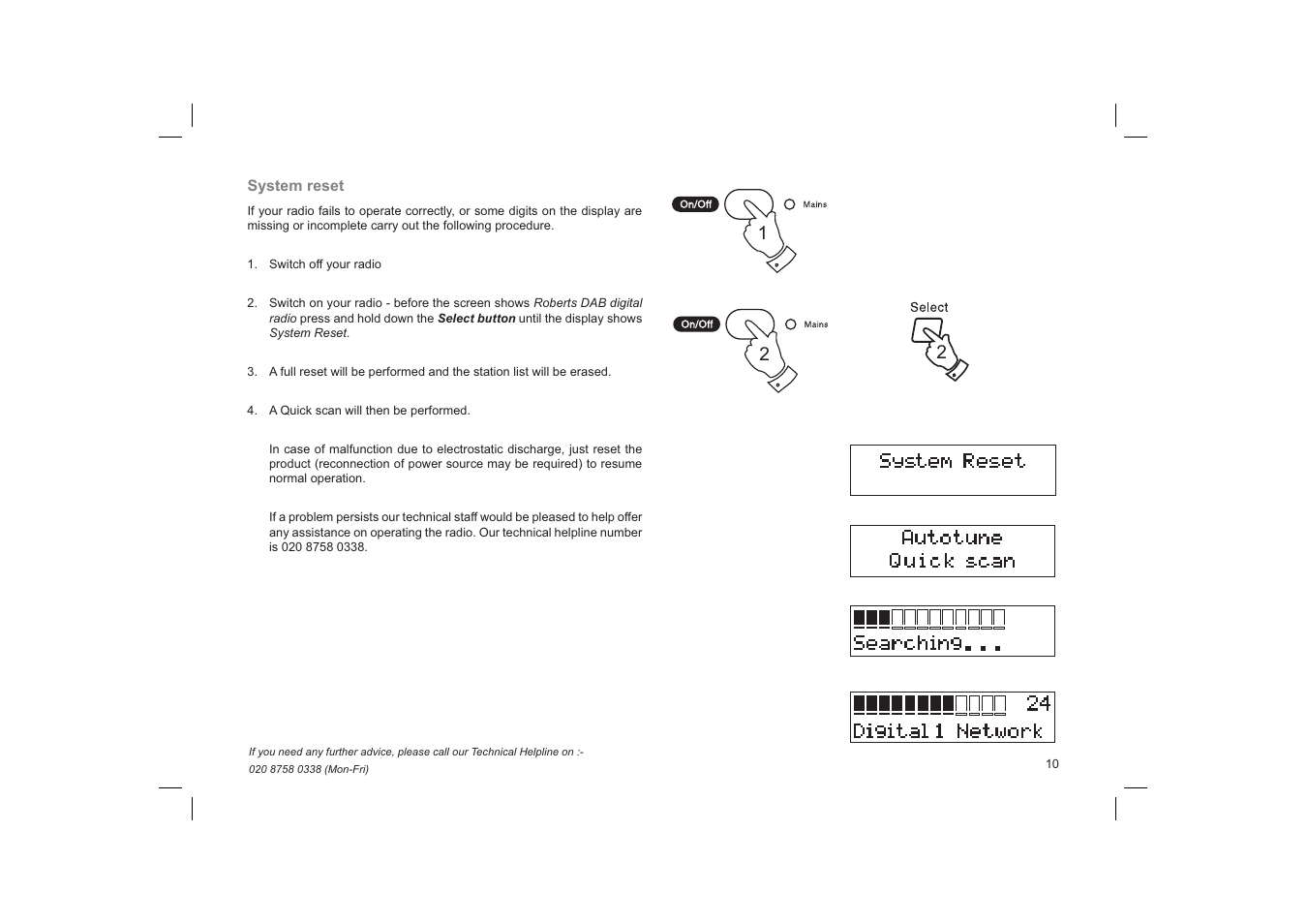 Roberts Radio Gemini 28 RD-28 User Manual | Page 11 / 16