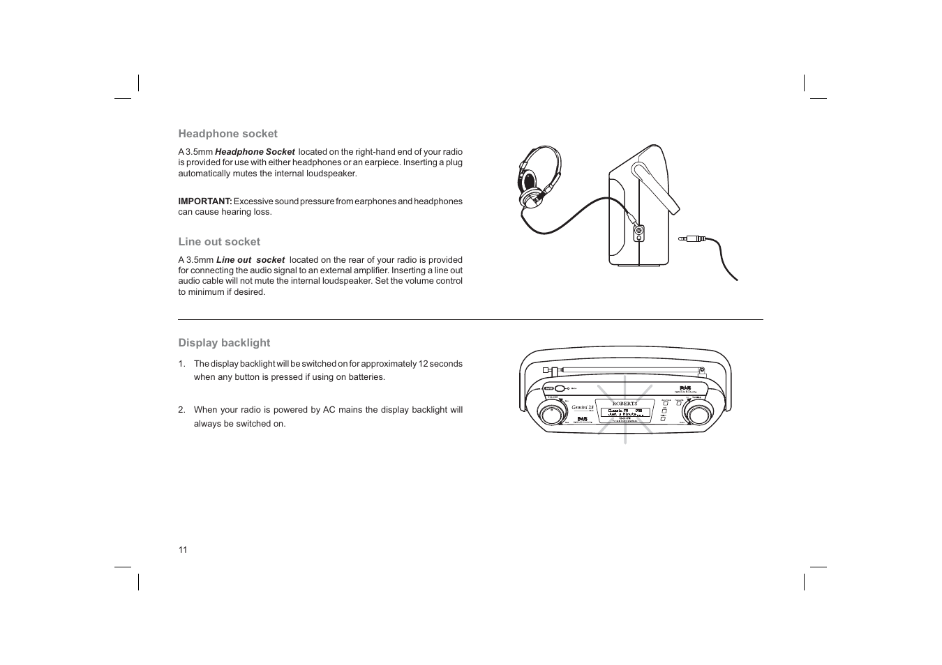 Roberts Radio Gemini 28 RD-28 User Manual | Page 12 / 16