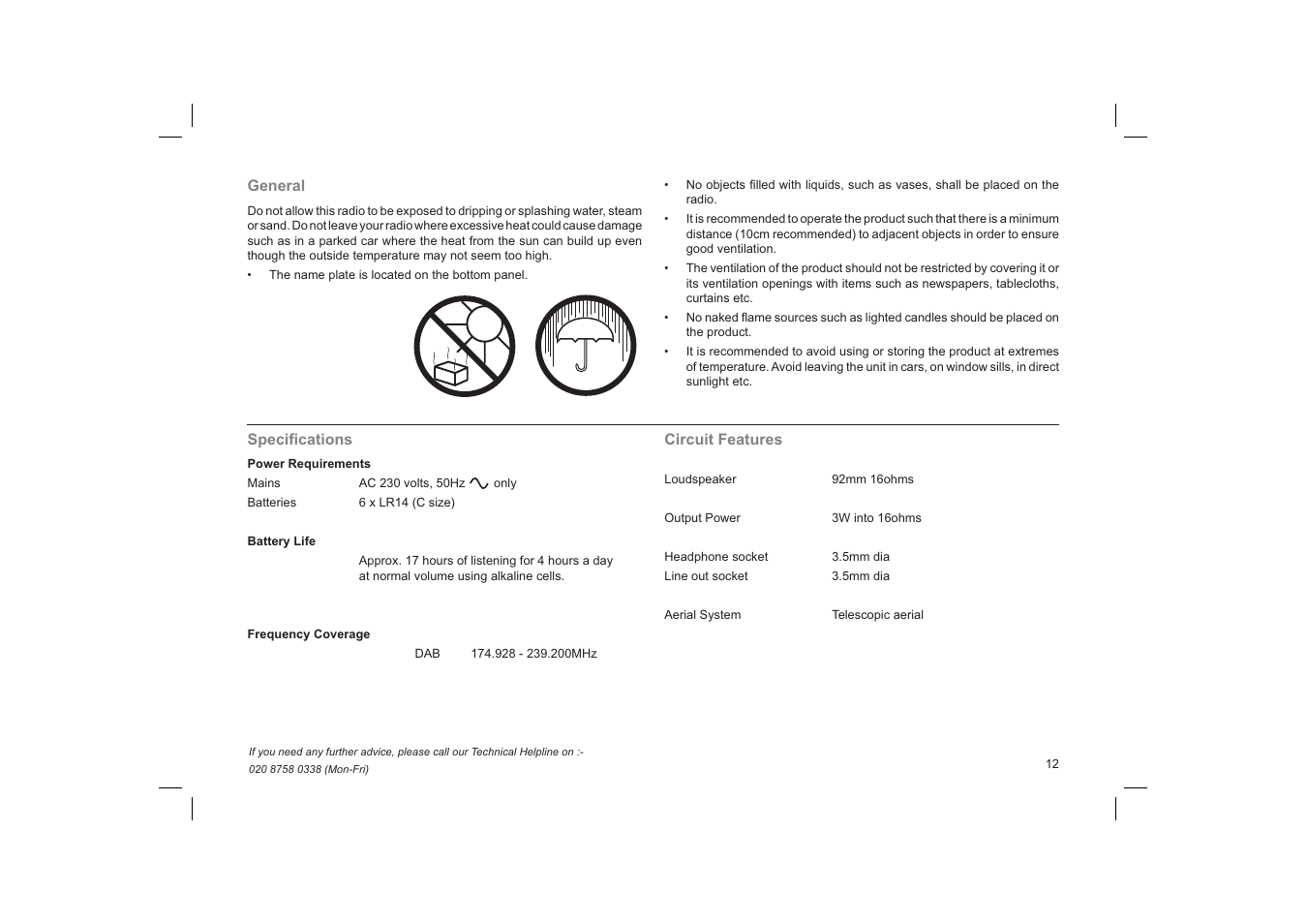 Roberts Radio Gemini 28 RD-28 User Manual | Page 13 / 16