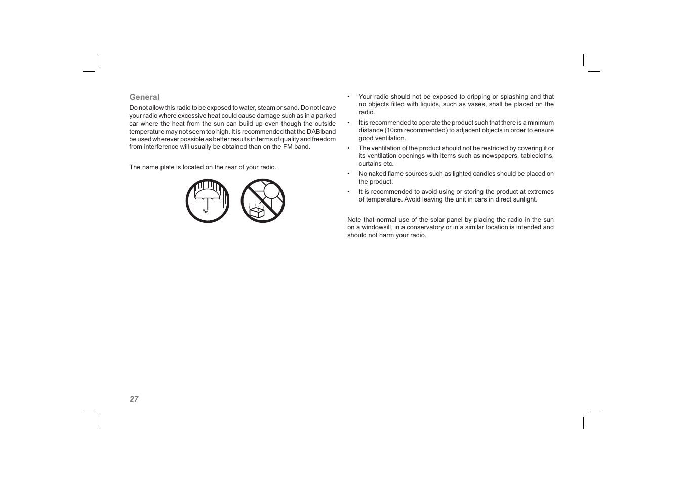 Roberts Radio solarDAB 2 User Manual | Page 28 / 32