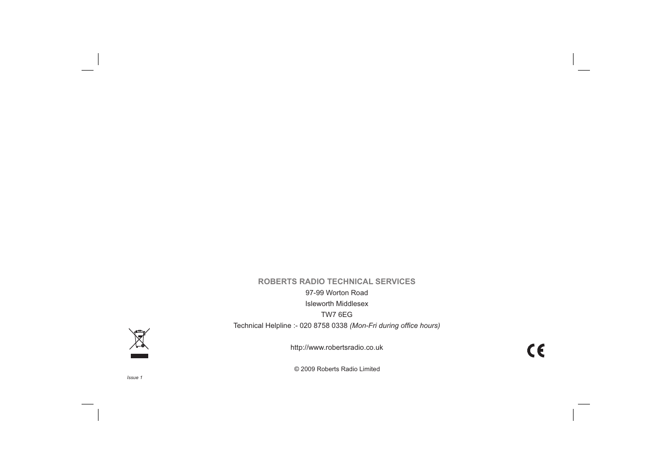 Roberts Radio solarDAB 2 User Manual | Page 32 / 32