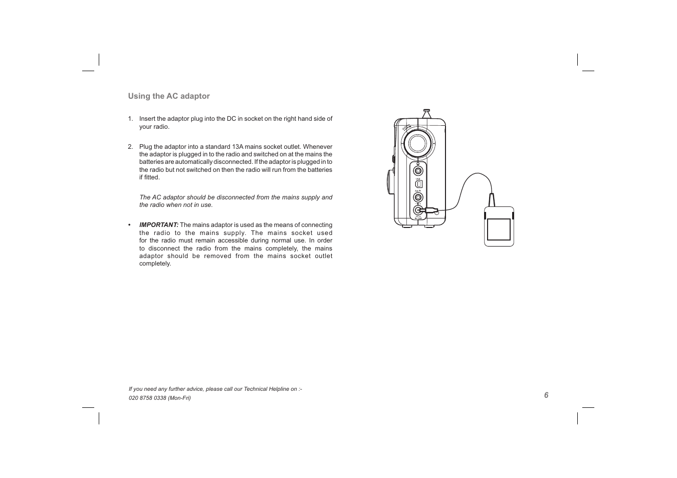 Roberts Radio solarDAB 2 User Manual | Page 7 / 32