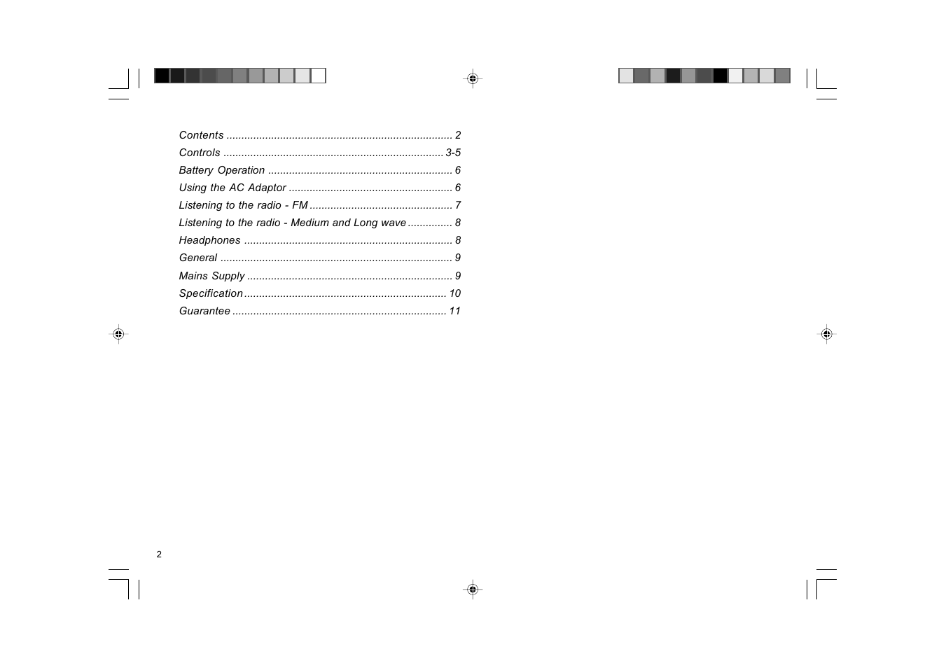 Roberts Radio All Weather Radio R9965 User Manual | Page 2 / 12